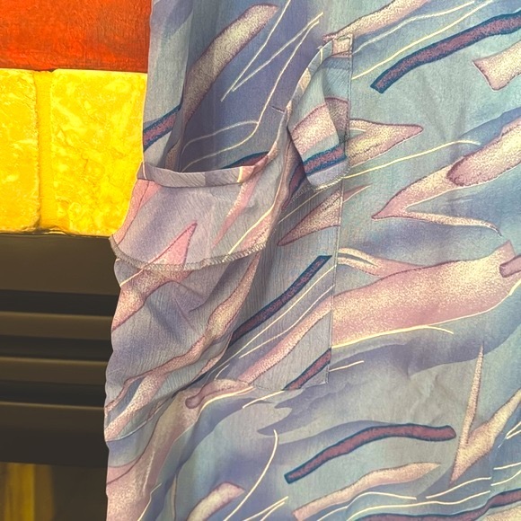 Lightweight Housecoat 2x In Extenso buttons pockets Granny Robe Coverup XXL Blue - Picture 6 of 10